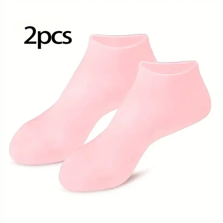 2 Pieces Silicone Foot Care Socks, Moisturizing Protection, Softening Dry, Cracked Heels, Foot Care Tools for Men and Women