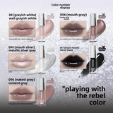 HYNTOOR Playful Rebellious Lip Gloss Planet  Mouth Black Mouth Silver Mouth Gray Lip Oil Mirror Water Gloss