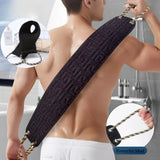 Dual Side Back Scrubbing Towel Durable Shower Exfoliating Bath Belt Glove Wisp For Body Washcloth Japanese Rear Scrub Pull Strap