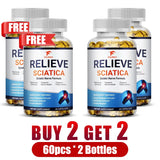 Relieve Sciatica Capsules, Support Lower Lumbar Sciatic, Hip, Thigh, Leg, Foot, Nerve & Joint Health, Relax Muscles, Flexibility