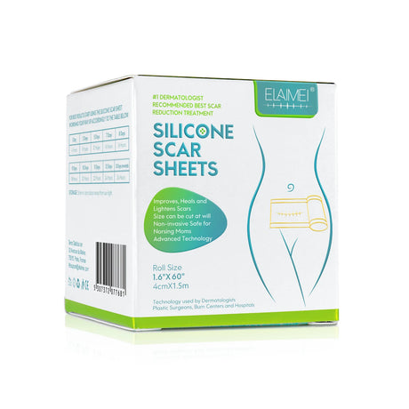 4cm X 150cm Silicone Scar Sheets , 1 Roll Self-Adhesive Scar Cover Tape Skin Care Waterproof and Breathable Scar Patch