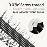 Steel Tube Mascara-Special Spiral Brush Waterproof Long Lasting Silk Fiber Mascara Keep Each Eyelash Curled for Long Time Makeup