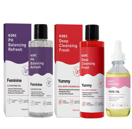 Gentle Cleansing Moisturizing Shower Gel Feminine Hygiene Smooth Skin Shower Set Long-lasting Floar Scent Shower Gel & Serum Oil