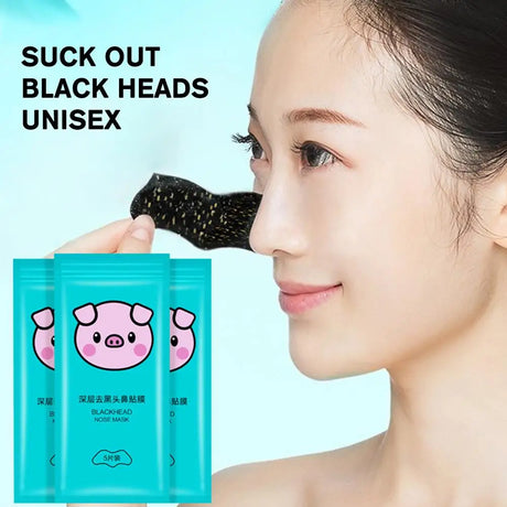 Bamboo Charcoal Blackhead Remover Nose Mask Peeling Mask Deep Cleansing Shrink Pore Moisturizing Skin Care