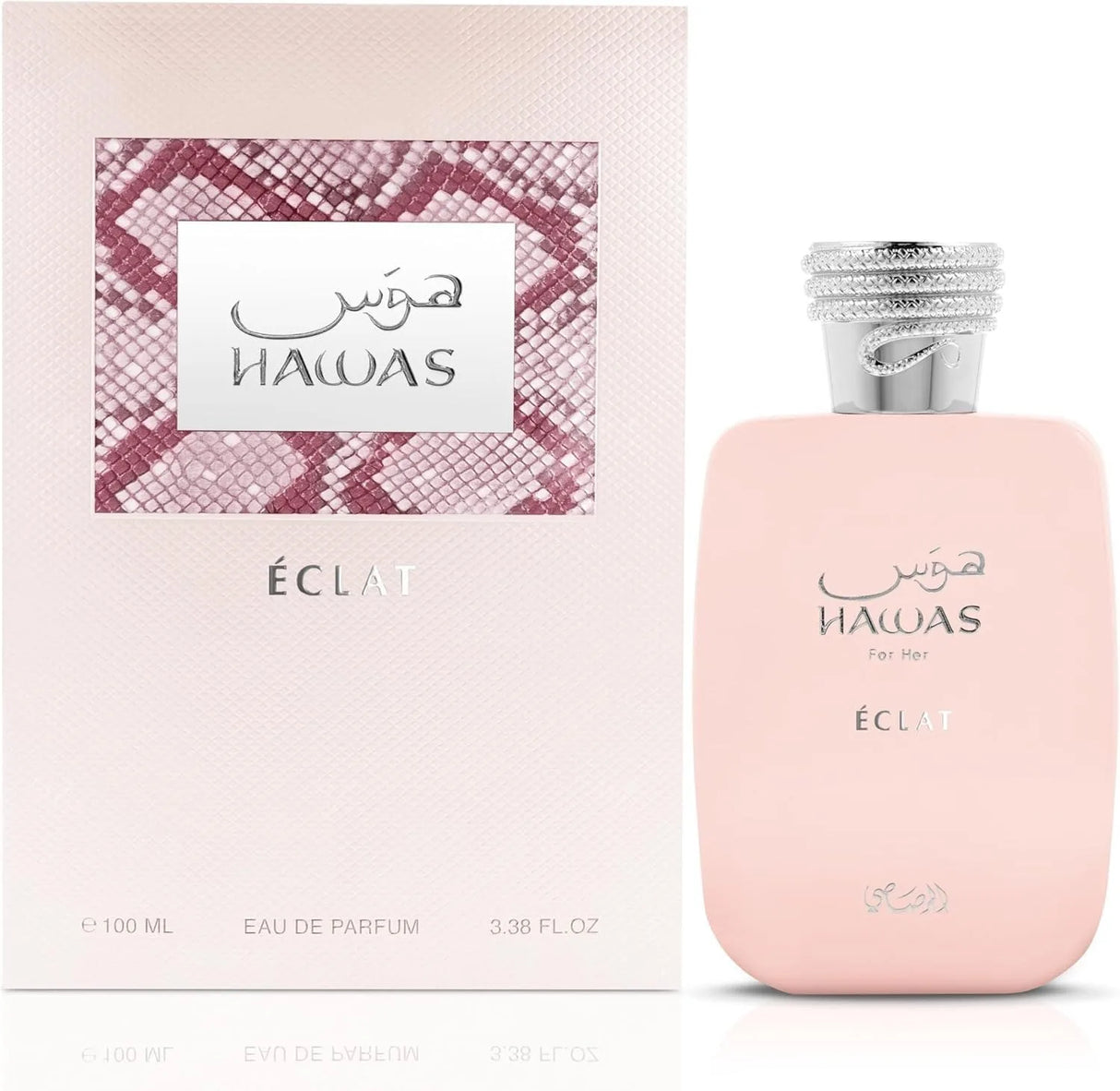 Rasasi Hawas Eclat for Women Eau de Parfum Spray, 3.4oz, Floral Fruity Perfume