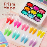 UR SUGAR 9 Colors Gradient Painting Gel Nail Art Gradient Color DIY Design Gel 4 In 1 Used For Gradient Nail Stamping Pattern
