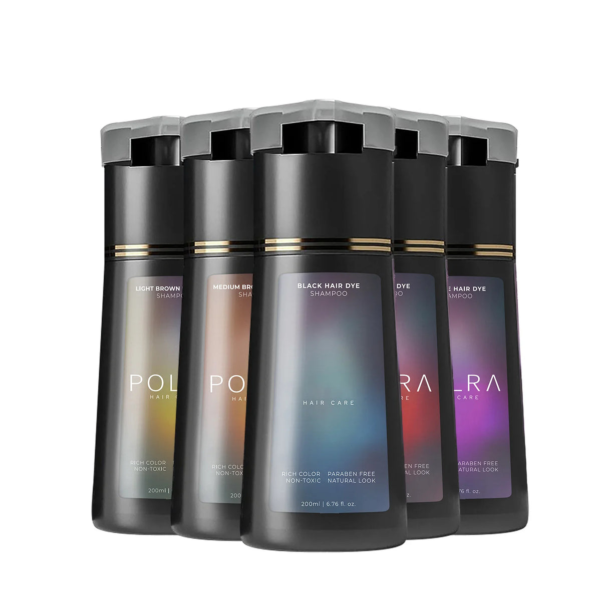 3-in-1 Hair Dye Shampoo Quick Color White Blackening Oil Control Fluffy Nourish Natural Long-Lasting Gentle