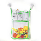 Baby Shower Toy Cute Duck Frog Net Toy Storage Bag Strong Suction Cup Baby Shower Game Bag Bathroom Organizer Water Toy