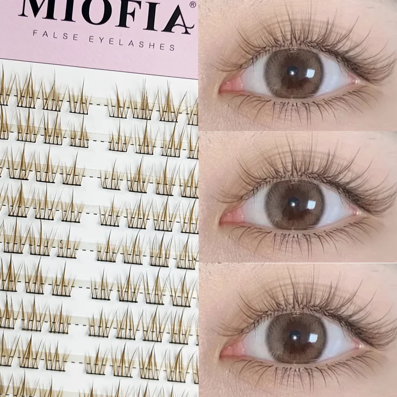 1/box 90 clusters idol False Eyelashes Black Natural Manga Lashes Anime Eyelashes Large Capacity Lashes Extension Chinese Makeup