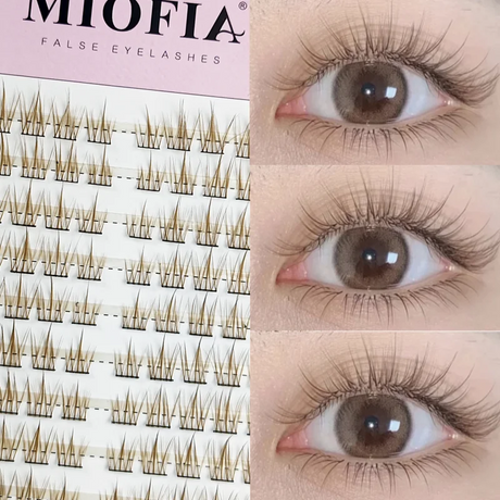 1/box 90 clusters idol False Eyelashes Black Natural Manga Lashes Anime Eyelashes Large Capacity Lashes Extension Chinese Makeup