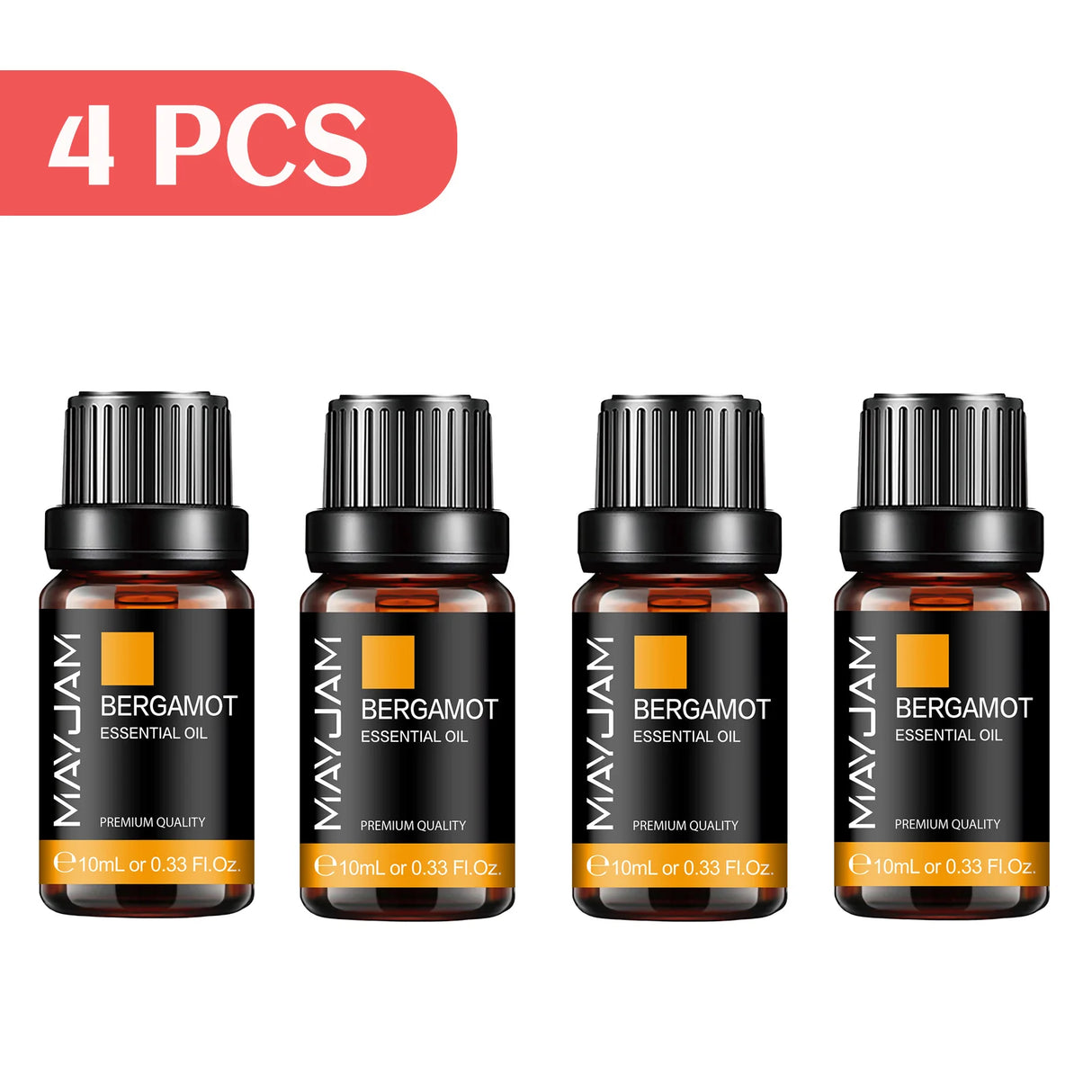MAYJAM 4 Bottles Essential Oils Jasmine Lavender Eucalyptus Vanilla Sandalwood Frankincense Sweet Orange Patchouli Juniper Oil