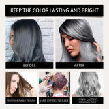 HOEGOA Silver Grey Hair Dye Spray Long-lasting Locking Color Plant Extract Formula Nourishing Roots Hair Care Prevent Dryness