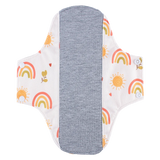 AIO Washable Cotton Printed Panty Liner Regular Flow Menstrual Pads Graphene Cloth Tampons Urinary Incontinence Sanitary Pads