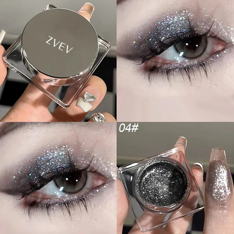 Gorgeous Glitter Eyeshadow Long Lasting Waterproof Pearlescent Glitter Shimmer Eye Shadow Eyes Body Glitter Makeup Cosmetics