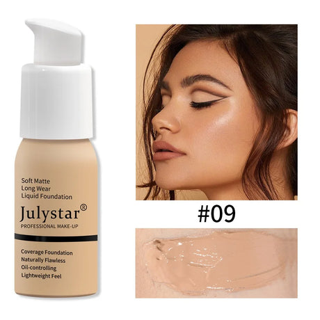 New Long Lasting Liquid Foundation Waterproof Oil Control Full Coverage Concealer Brighten Matte Moisturizing Primer Makeup Base