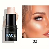 Natural Face Highlighter Concealer,Waterproof Face Contour Pen, Easily Sculpt Your Fface to Create a Perfect Light Makeup Effect