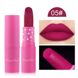 Nude Pink Lipstick Stick Waterproof Sexy Rose Red Velvet Matte Lipstick Lasting Non-stick Cup Lip Gloss Lips Makeup Cosmetics