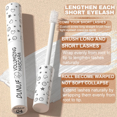 Colorful Curling Mascara Waterproof Fast Drying Eyelashes Extension Multicolor Lashes Makeup Lasting Waterproof White Mascara