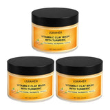 120g Turmeric Clay Mask, Deep Cleansing Formula, Effectively Controls Oil, Tightens Pores, Fades Dull Complexion and Rough Skin
