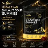 Himalayan Shilajit Gold 60 Gummies Minerals Formula Supports Energy Boost & Body Vitality Natural Nutritional Dietary Supplement