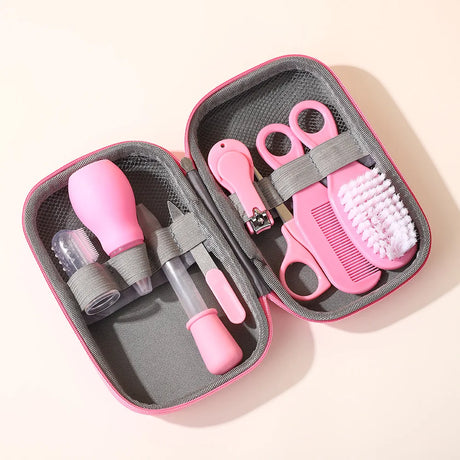 4/8/13pcs Newborn Daily Nail Care Kit Nail Clipper Tool Health Kit Thermometer Comb Care Kit