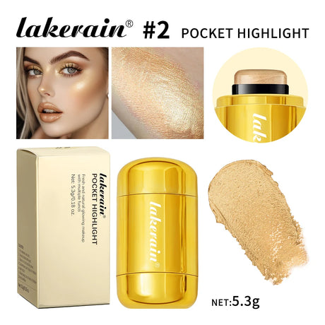 4Colors Highlighter Stick Brightening Skin Tone Contouring Natural Stereo Concealer Blush Multi-Purpose Stick