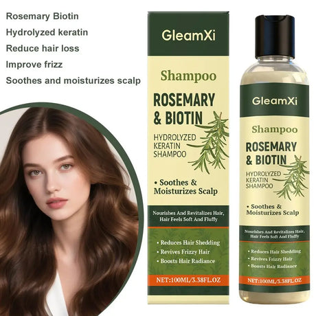 Rosemary Hair Regrowth Shampoo Thickening & Strengthening Shampoo with Hydrolyzed Keratin for Thinning Hair & Hair Loss