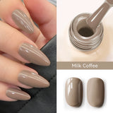 MAYCHAO Cherry Red Gel Nail Polish 12ml Glossy Semi Permanent Soak Off UV LED Frosted Gel Nails Base Painting Varnish