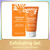Orange Exfoliating Gel Facial Body Scrub Remove Dead Skin Deep Cleansing Pores Dirt Improve Roughness Whitening Hydrating Scrub