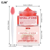 Strawberry Lip Scrub & Repair, Exfoliator & Moisturizer for Chapped, Dry and Flaky Lips,Sugar Lip Scrub Improve Dullness Remove.