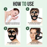 YUITIKUE Bamboo Charcoal Peel-Off Mask 60g - Deep Cleansing & Blackhead Removal, Purifies Pores, Skin Care Treatment