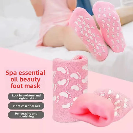 Silicone Moisturizing Mask Socks Reusable Exfoliating Anti Crack Protective Dry Dead Skin Remover Tools  Foot Care