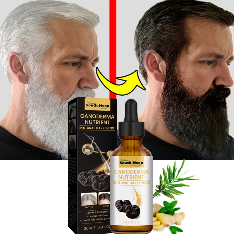 Magic White Hair to Black Shampoo Dye Soap Natural Color Soap Restore Gray Beard Cover Gray Hair Dye Hair Fixing Shampoo Bar