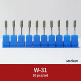 Diamond Ceramic Nail Drill Bits Milling Cutter For Manicure Left Right Rotary Cuticle Files Buffer DIY Nails Accessories Tools