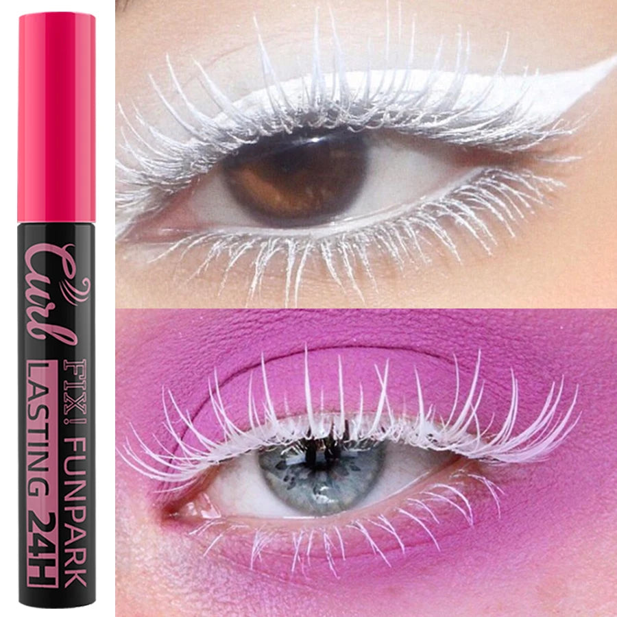9 Color Mascara Thick Curl Waterproof  Natural Eyelash  Long Lasting Blue White Green Pink Black Eye Makeup Korean cosmetics