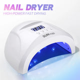 YIKOOLIN SUN 1S 48W UV LED Nail Lamp Professional Fast Dryer Automatic Sensor LCD Display Nail Gel Curing Light Box for Salon