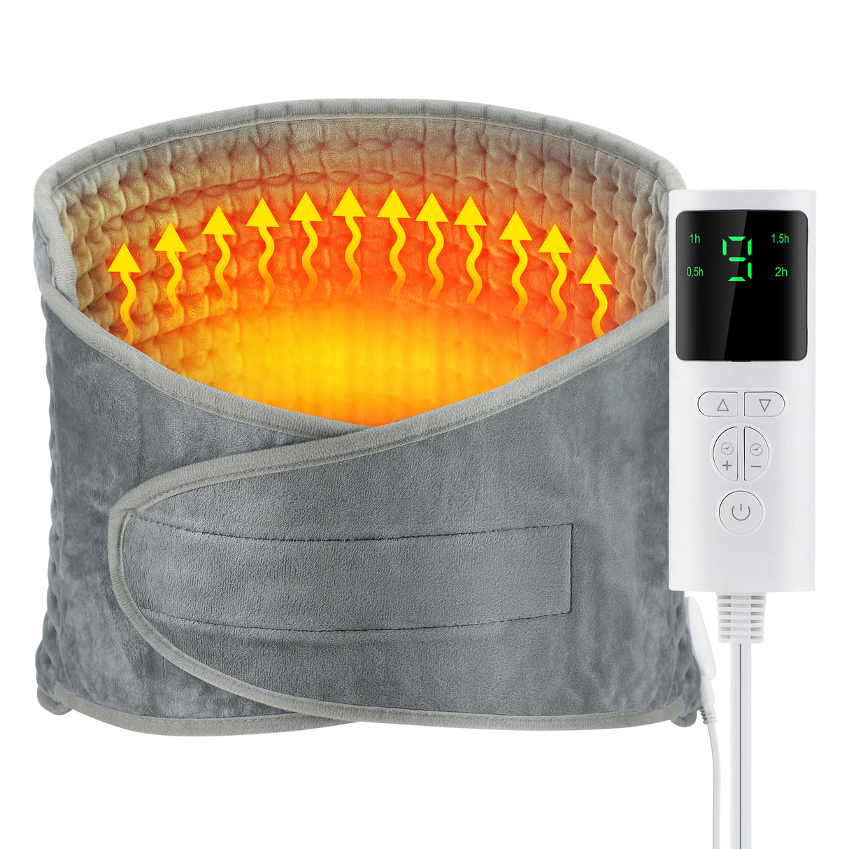 Heated Abdomen Belt Heating Lumbar Pads Waist Stomach Warmer Electric Uterus Legs Back Blanket Hot Compress Thermal Body Warming