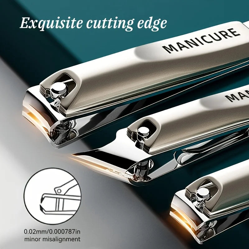 1/5pcs Professional Manicure and Pedicure Kit  Includes Nail Clipper Nail File and Ear Pick Portable Storage Case Tool