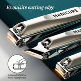 1/5pcs Professional Manicure and Pedicure Kit  Includes Nail Clipper Nail File and Ear Pick Portable Storage Case Tool