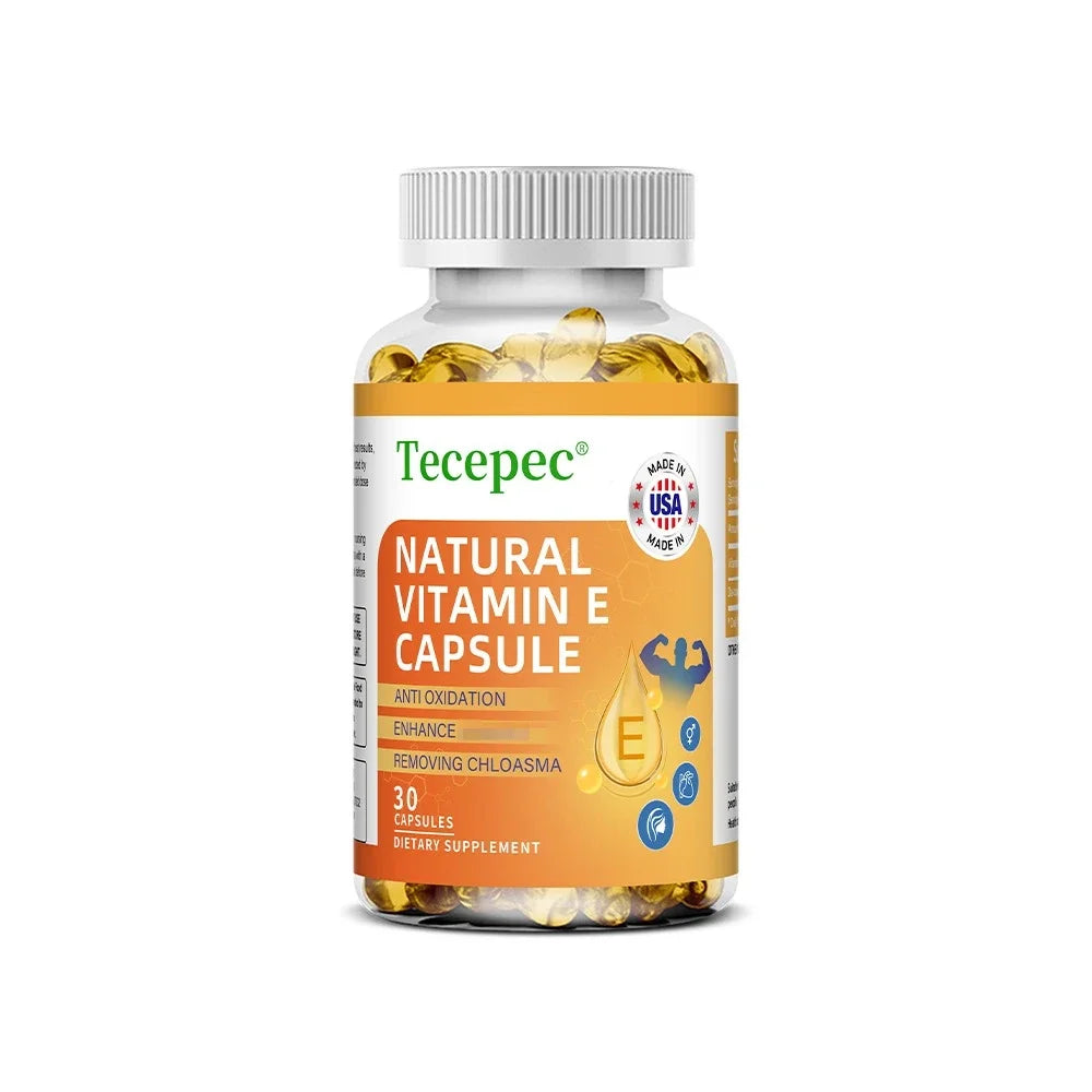 Vitamin E Capsules Helps Blood Birculation and Antioxidant & Brightens Skin Tone Daily Vitamin Supplement Beauty Health