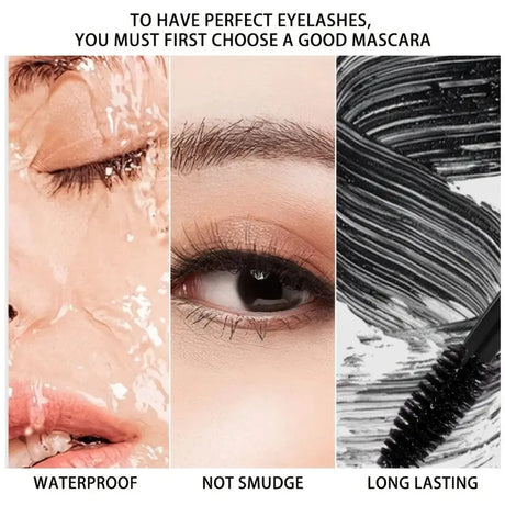 Pink Slender Eye Black, Waterproof and Sweat Proof, Not Easy to Smudge, Easy to Apply to Create Curly Natural Eyelashes