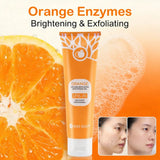 1/2/3pcs Orange Exfoliating Gel For Face, Deeply Cleanses & Moisturizes, Gently Removes Dead Skin & Pilling, Brightening Scrub