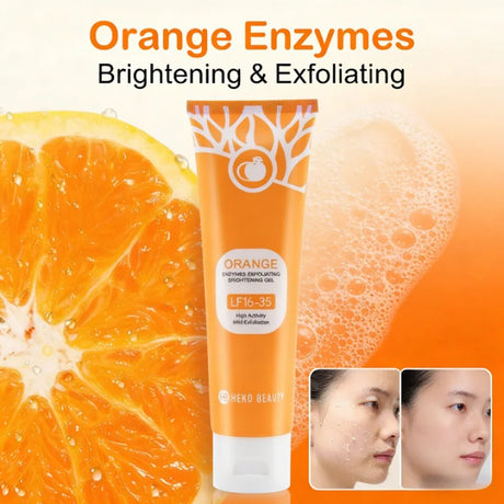 1/2/3pcs Orange Exfoliating Gel For Face, Deeply Cleanses & Moisturizes, Gently Removes Dead Skin & Pilling, Brightening Scrub