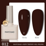 MAYCHAO 12ml Gel Nail Polish Set Professional Salon Nail Art Gels Varnish UV LED Semi Permanent Nail Lacquer Nail Supplies