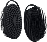 Exfoliating Sponge Dead Body Scrubber Skin Head Washing Brush Comb Silicone Bristle Bath Brush Scalp Massager Bath Tool Hygienic
