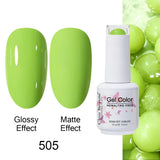 Clou Beaute Gel Nail Polish Neon Brown Royal Blue Red Green Pastal Nude Nail Art Varnishes Gel Lacquer Top Coat UV Gel Nail