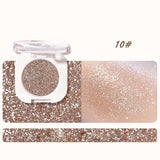 Monochrome Glitter Eyeshadow Pearlescent Highlighter Powder Makeup Diamond Eye Shadow Palette Bright Shiny Eye Makeup Cosmetics