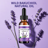 Bakuchiol Anti-Aging Face Oil 60ml - Natural Retinol Alternative with Lavender, Promotes Glowing, Youthful-Looking Skin.