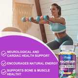 High Absorption Magnesium Citrate Capsules 1000 Mg - for Muscle, Nerve, Bone and Heart Health