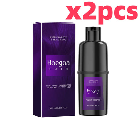 Herbal Hair Dye Shampoo Nourishing Repair Scalp Long Lasting Black Brown Red Puple Color Hair Color Shampoo Home Use Women Men